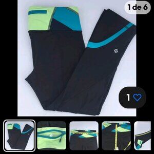 Lululemon Run Inspire Crop II Leggings size 4 GUC